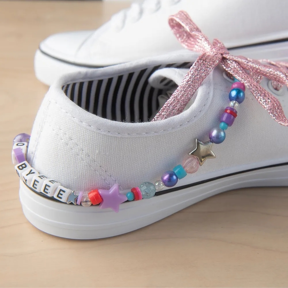 2 pc Simplicity Ok Bye Decorative Beaded Shoe Chain